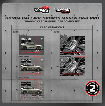 Tarmac Works - Honda Ballade Sports Mugen CR-X Pro (Silver) - 1:64 Scale
