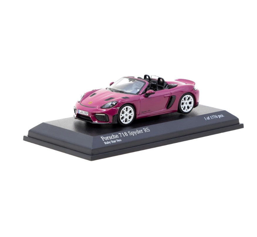 Tarmac Works - Porsche 718 Spyder RS (Ruby Star Neo) - 1:64 Scale