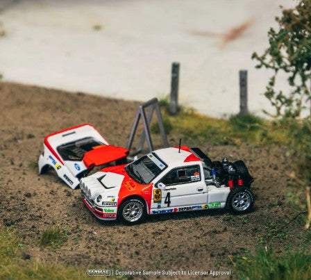Tarmac Works - Ford RS200 Rallye Catalunya 1986 Antonio Zanini / Josep Autet #4 - 1:64 Scale