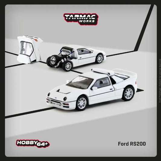 Tarmac Works - Ford RS200 (White) - 1:64 Scale