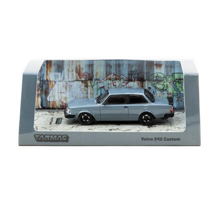 Tarmac Works - Volvo 242 Custom (Grey) - 1:64 Scale