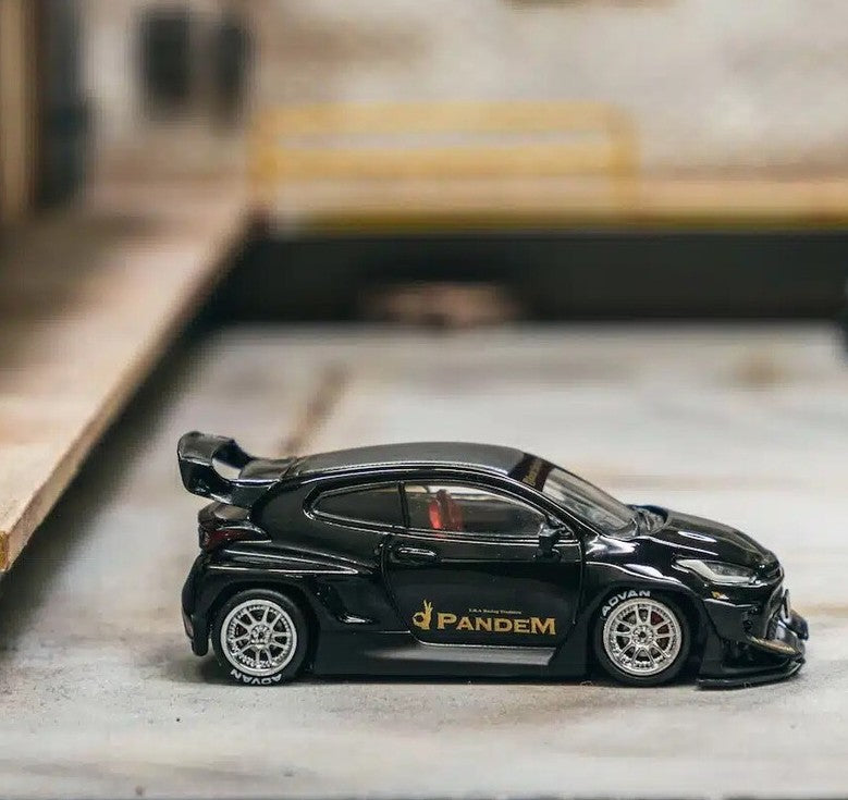 Tarmac Works - Toyota Pandem Yaris GR (Black) - 1:64 Scale