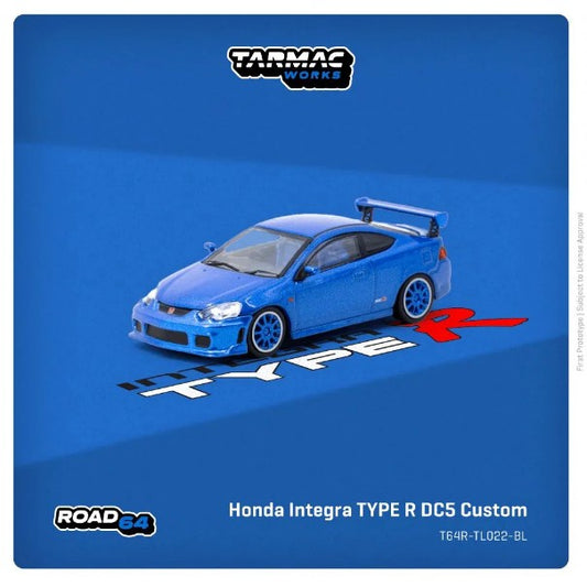Tarmac Works - Honda Integra Type R DC5 Custom (Blue Metallic) - 1:64 Scale