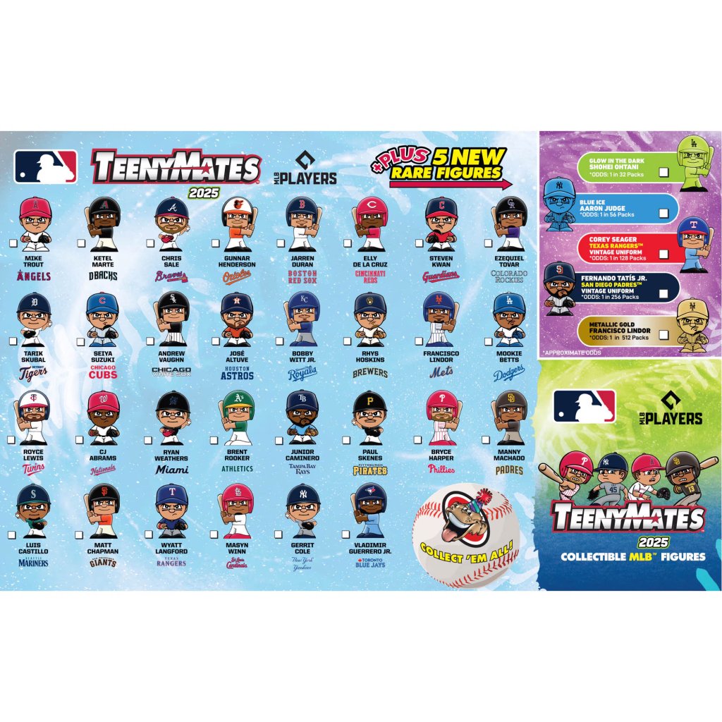 Teenymates - 2025 MLB Series - Collect all 30 - Blind Assortment