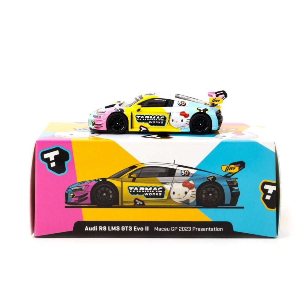 Tarmac Works Hello Kitty Audi R8 LMS GT3 Evo II & Card Set Uno