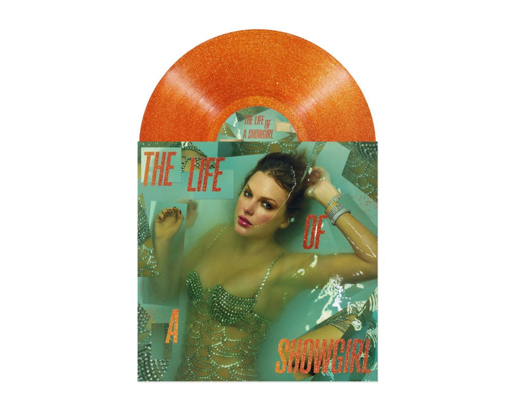 NEW - Taylor Swift, The Life of a Showgirl (Sweat And Vanilla Perfume Portofino Orange Glitter) LP