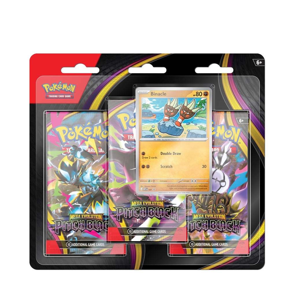 Pokemon TCG - Mega Evolution: Pitch Black Three Booster Blister