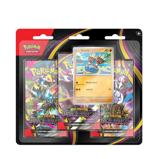 Pokemon TCG - Mega Evolution: Pitch Black Three Booster Blister
