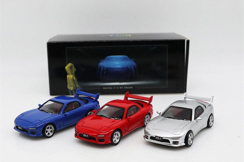 Time Micro - Mazda RX-7 Blue - 1:64 Scale