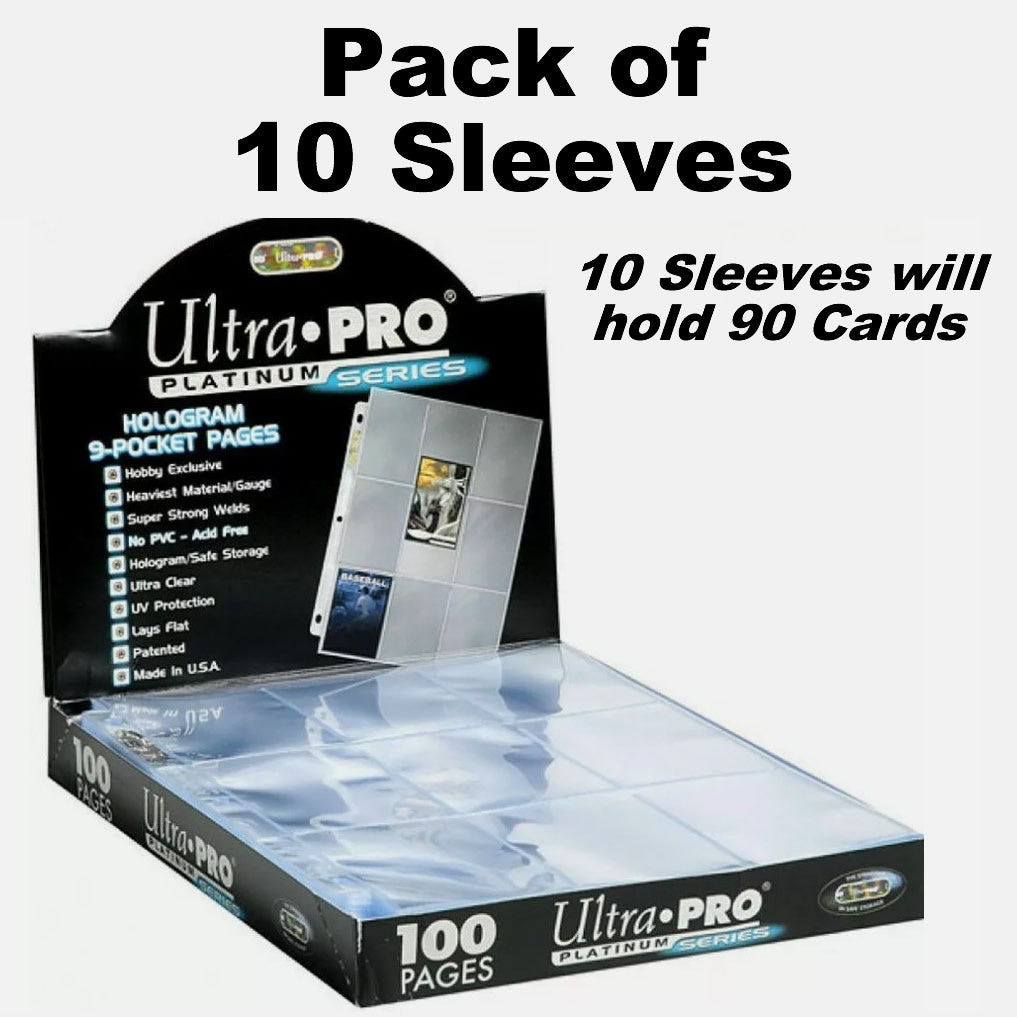 Ultra Pro - Platinum Series - 9 Pocket Trading Card Sleeves - Pack of 10