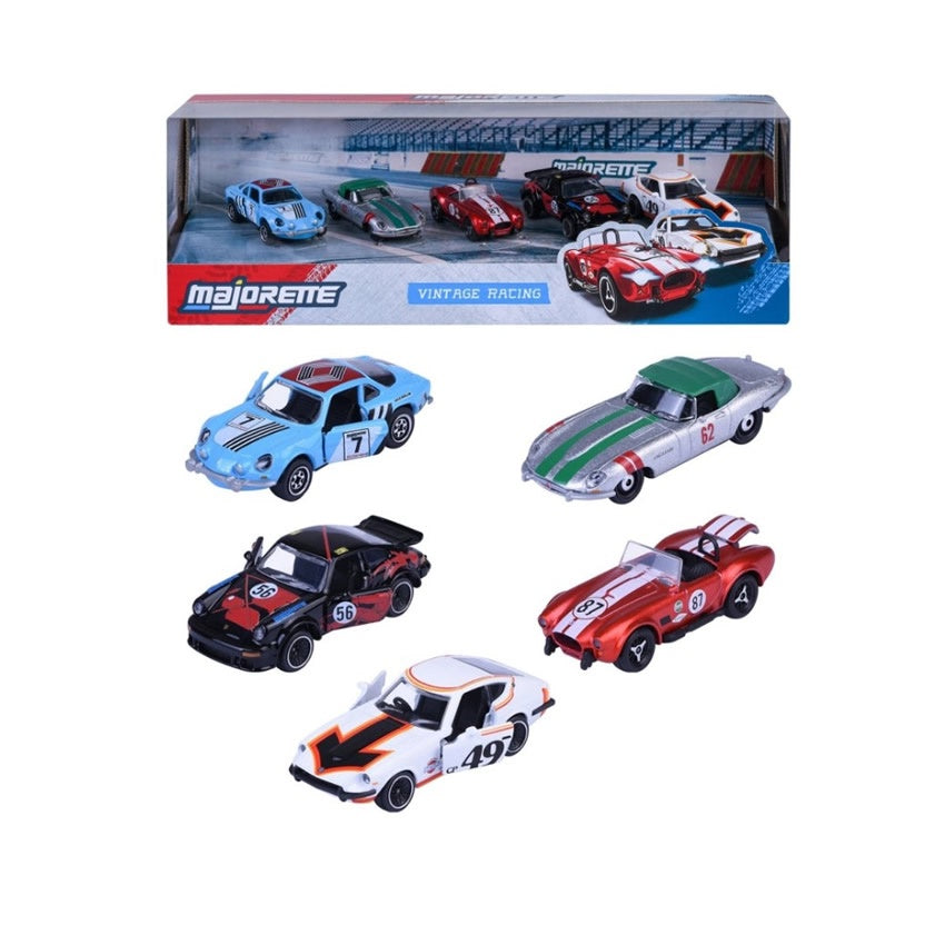Majorette - Vintage Racing - 5 Piece Gift Pack - 1:64 Scale
