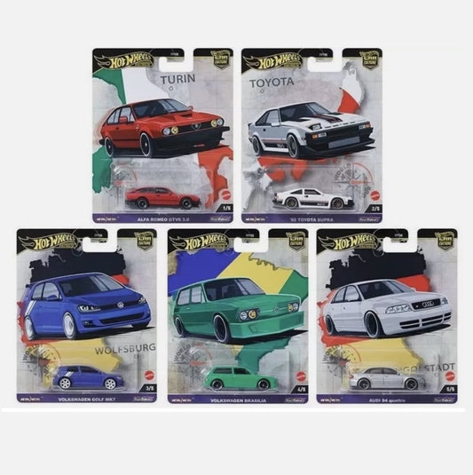 Hot Wheels Premium - Car Culture 'World Tour' - Set of 5