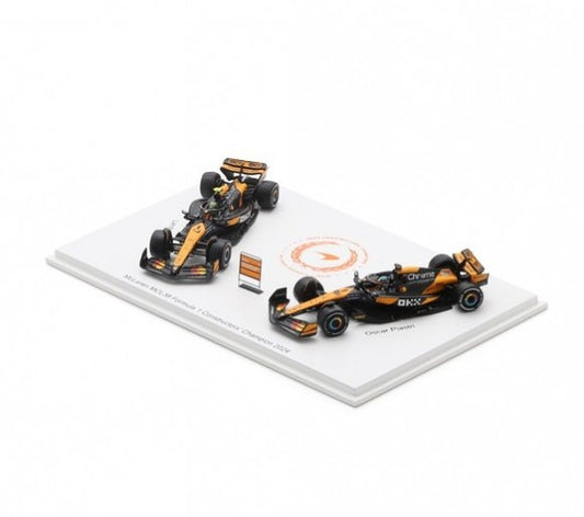 Spark - McLaren 2024 F1 Formula 1 Team MCL38 Constructors Champion - 2 Car Set - 1:64 Scale