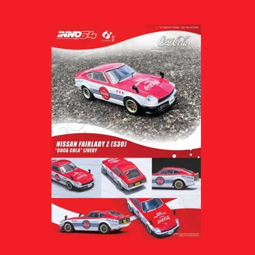 INNO64 - Nissan Fairlady Z (S30) 'Coca Cola' Livery (Red/White)