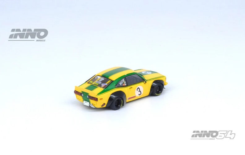 INNO64 - Mazda LBWK RX3 Savanna Liberty Walk (Yellow/Green) - 1:64 Scale