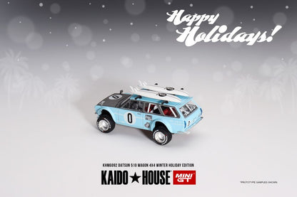 MiniGT - Datsun KAIDO 510 Wagon 4x4 Winter Holiday Edition 2023