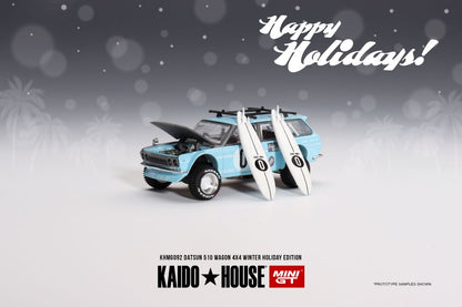 MiniGT - Datsun KAIDO 510 Wagon 4x4 Winter Holiday Edition 2023