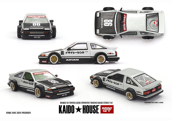MiniGT - Toyota AE86 Sprinter Trueno Kaido Street V2 - 1:64 Scale