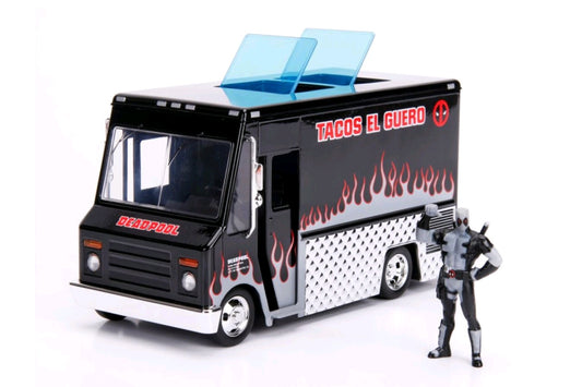 Deadpool - Food Truck (Black) 1:24 Scale Diecast Car