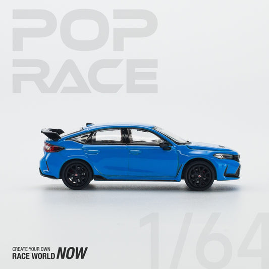 Pop Race - Honda Civic FL5 Boost Blue Pearl - 1:64 Scale