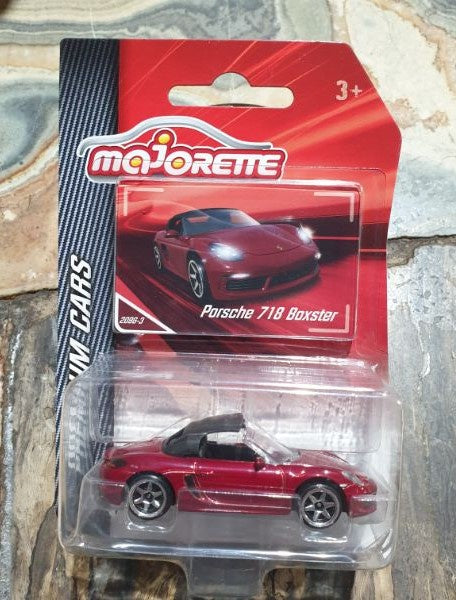 Majorette - Premium Cars - Porsche 718 Boxter - Maroon (2022)