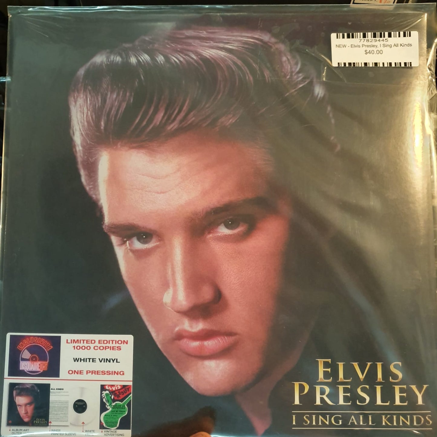 NEW - Elvis Presley, I Sing All Kinds White Vinyl