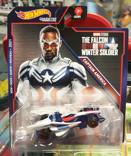 Hot Wheels Character Cars - Marvel - The Falcon and the Winter Soldier - Captain America