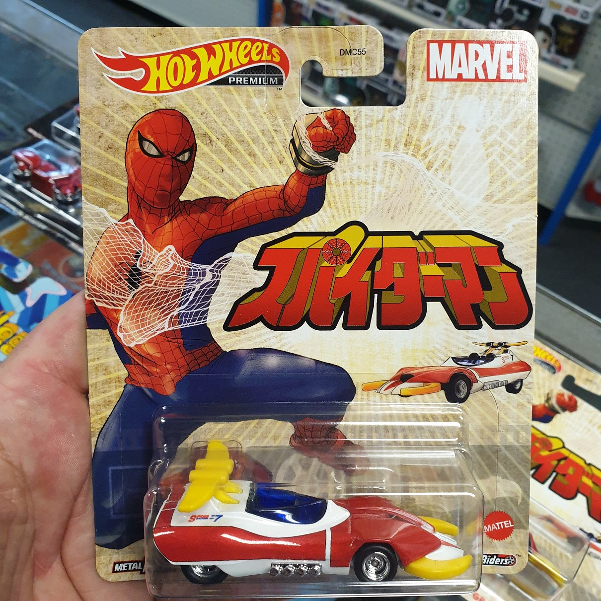 Hot Wheels Premium - Spiderman - Spider Machine GP-7