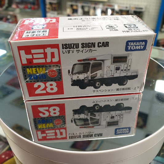 Takara Tomy Tomica - Isuzu Sign Car Diecast Car #28