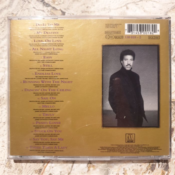 CD - Lionel Richie, Back to Front (Single CD)