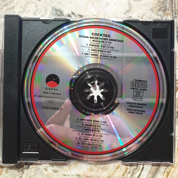 CD - Soundtrack, Cocktail: Original Motion Picture Soundtrack (Single CD)