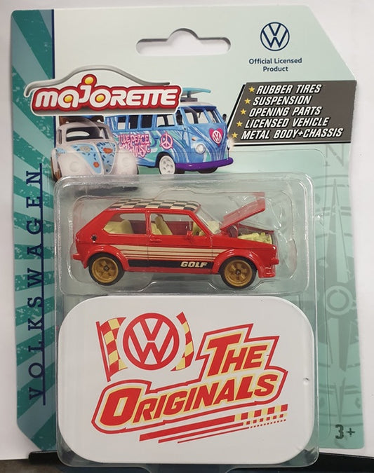 Majorette - Volkswagen Deluxe Cars 'The Originals' - VW Golf MK II (Red)