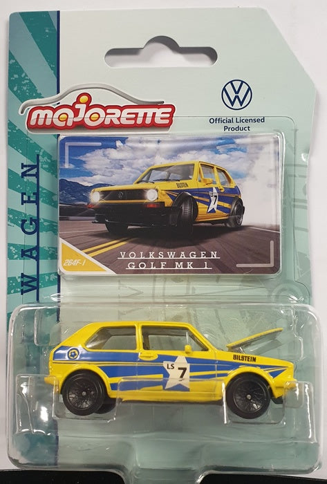 Majorette - Volkswagen Premium Cars - VW Golf MK 1 - Yellow - (264F-1)