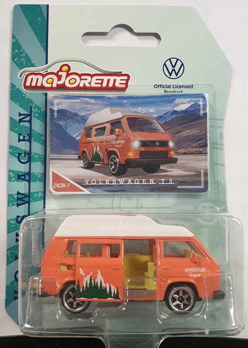 Majorette - Volkswagen Premium Cars - VW T3 - Orange - (243H-1)
