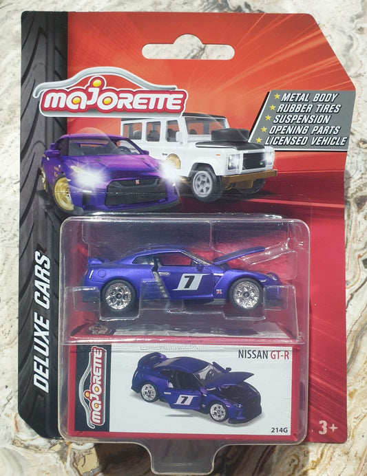 Majorette - Deluxe Cars - Nissan GT-R #7 Purple