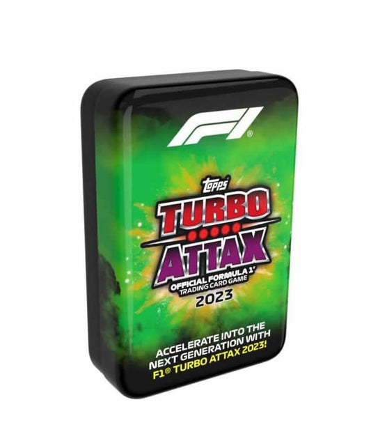 2023 F1 Turbo Attax Mega Tin - 66 Cards (Green Tin)