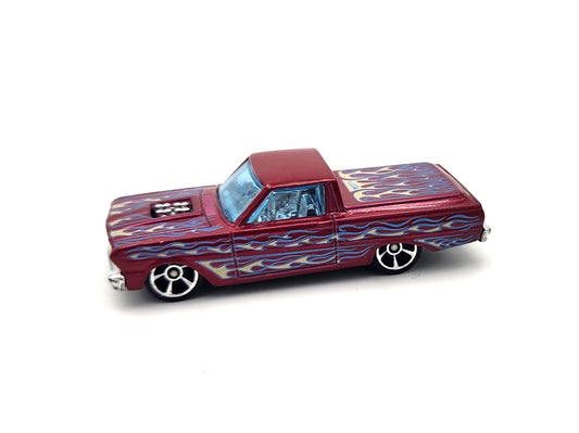 Uncarded - Hot Wheels - 1978 Dodge Li'l Red Express Truck (Purple Flame)