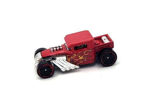 Uncarded - Hot Wheels - Bone Shaker Flame Red