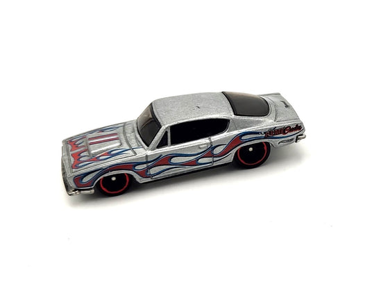 Uncarded - Hot Wheels - Hemi Cuda (Silver with Flames)