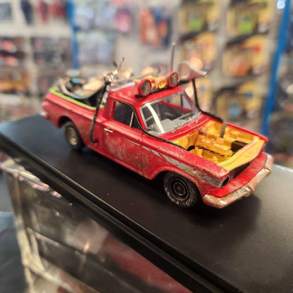 1963 EJ Holden ute with Gooses Police Bike - Mad Max 1:43 Scale