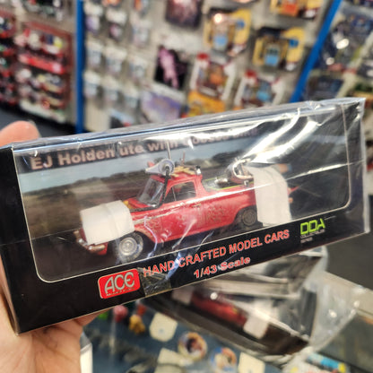 1963 EJ Holden ute with Gooses Police Bike - Mad Max 1:43 Scale