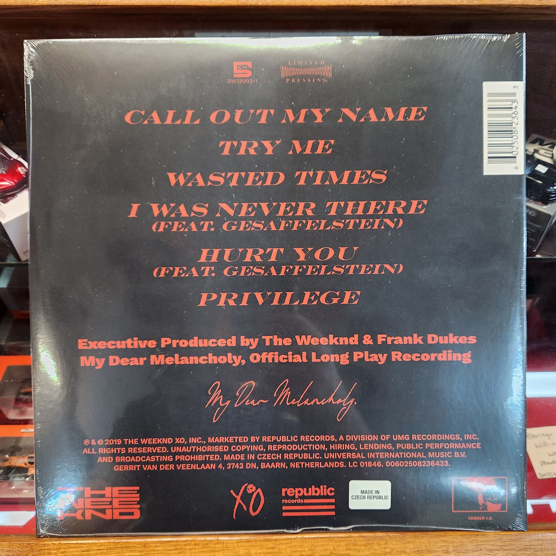 The Weeknd My Dear Melancholy (Vinyl LP) Rare RSD Drop