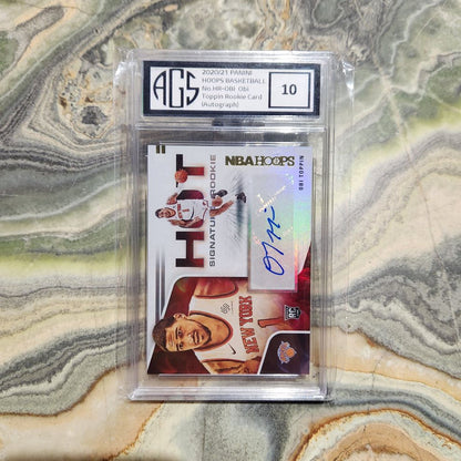 Graded Card - Panini Hoops Basketball #HR-OBI Obi Toppin Rookie Card (Autograph)