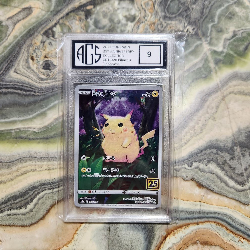 Graded Card - 2021 Pokemon 25th Anniversary Collection 001/028 Pikachu (Japanese)