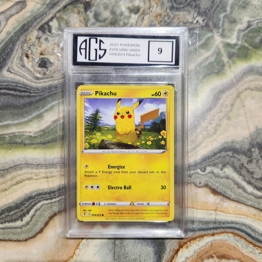 Graded Card - 2021 Pokemon Evolving Skies 049/203 Pikachu