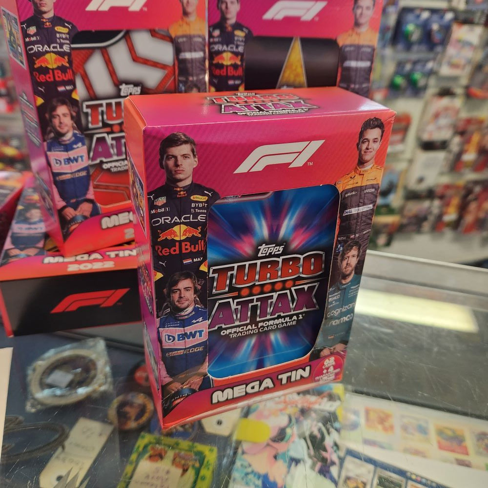 2022 F1 Turbo Attax Mega Tin - 66 Cards - Future Legends (Multi-Coloured Tin)