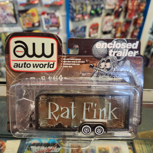 Auto World - Enclosed Trailer 'Rat Fink' 1:64 Scale