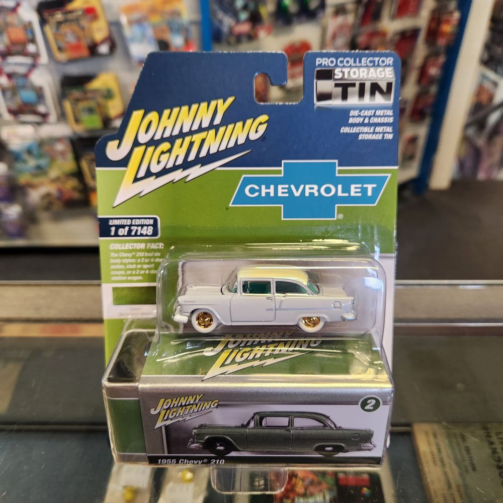 Johnny Lightning - 2022 Collector Tin R2 Vers. B - 1955 Chevy 210 **CHASE**