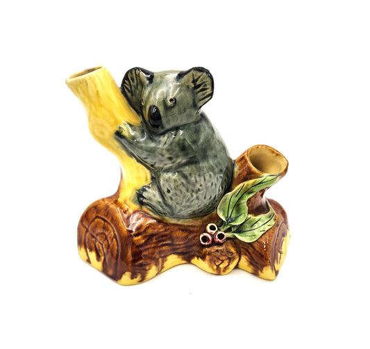 Ceramic 'Koala in Gumtree' Vase - 14cm