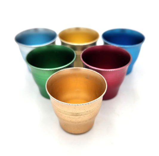 Set of 6 - Anodised Shot Tumblers